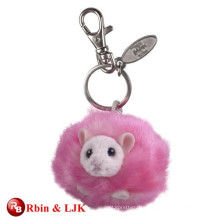 High quality custom plush animal soft keychain